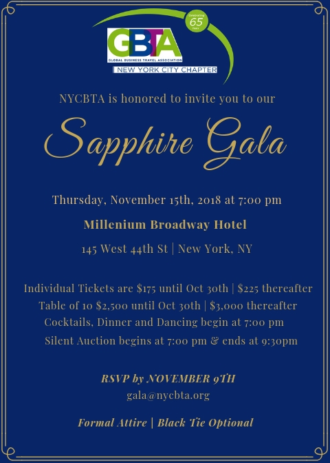 Sapphire Gala Invite